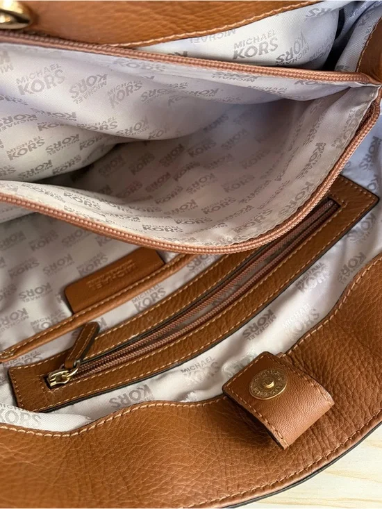 Michael Kors Hamilton East West Leather Satchel - Picture 8 of 9